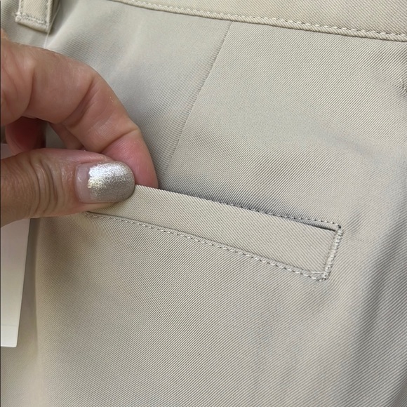 Izod Golf Men's Light Tan Flat Front Shorts - Picture 7 of 15
